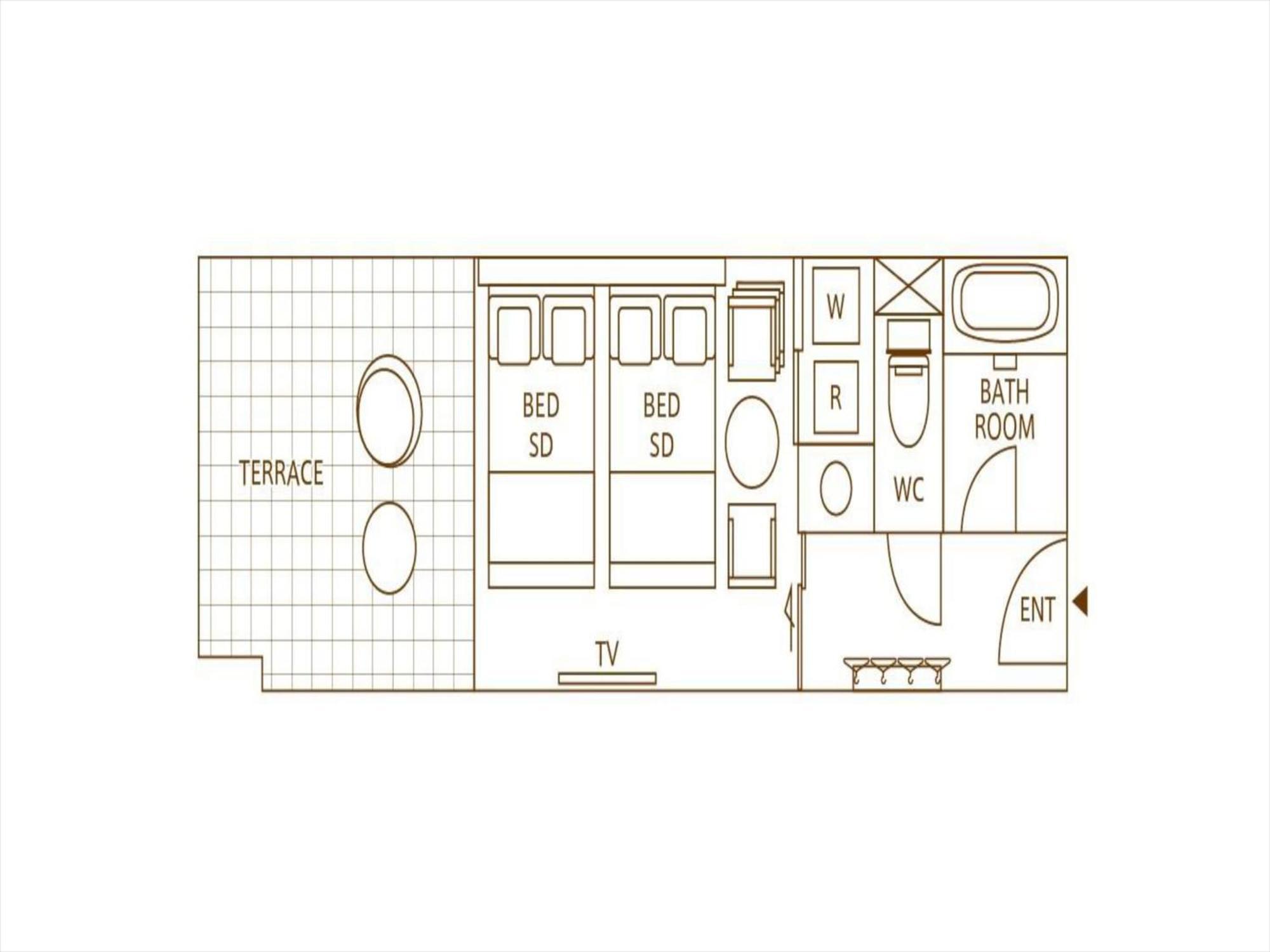 Studio di 20 m² in Appartamento con 1 bagno privato in zona Naha Esterno foto