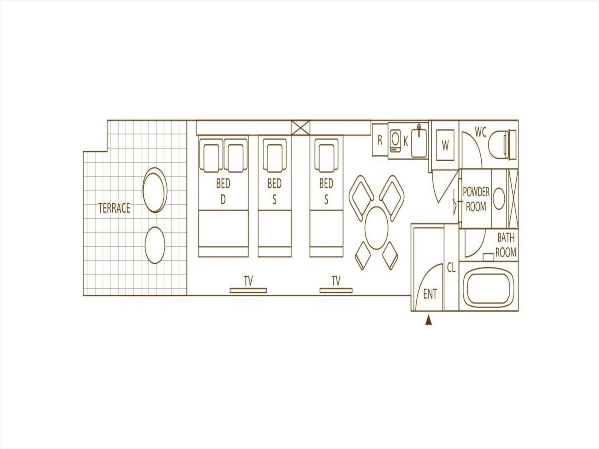 Studio di 20 m² in Appartamento con 1 bagno privato in zona Naha Esterno foto