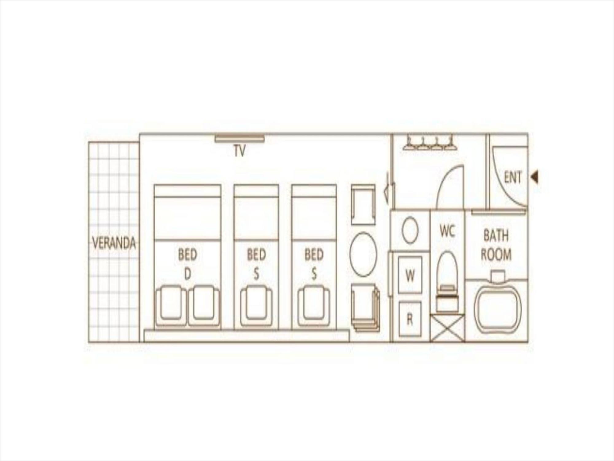 Studio di 20 m² in Appartamento con 1 bagno privato in zona Naha Esterno foto