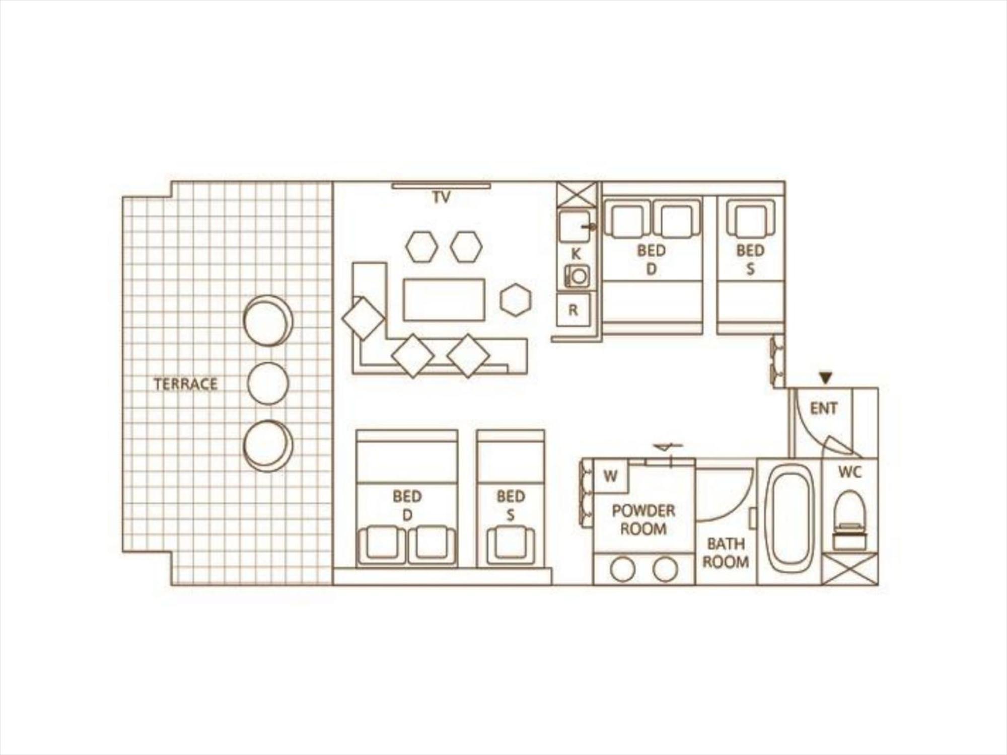 Studio di 20 m² in Appartamento con 1 bagno privato in zona Naha Esterno foto