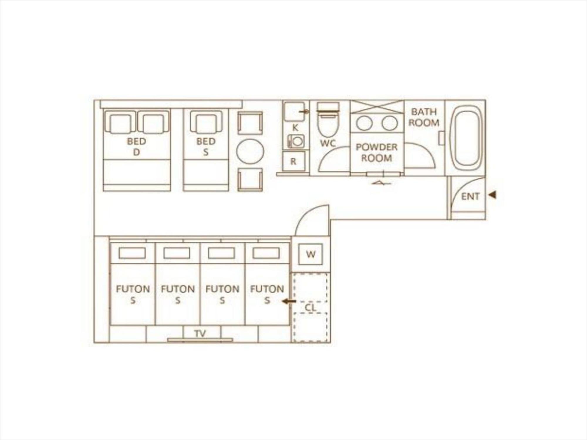 Studio di 20 m² in Appartamento con 1 bagno privato in zona Naha Esterno foto